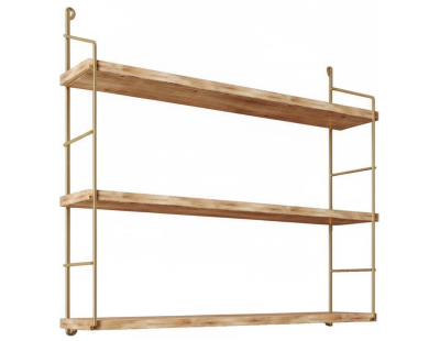 Etagère murale en bois et métal Duvar