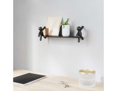 Etagère murale en métal Buddy (Noir)