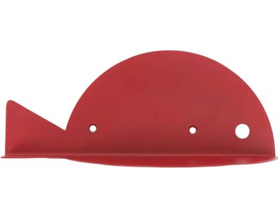 Etagère murale en métal rouge Poisson
