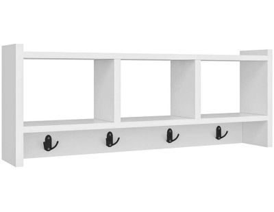 Etagère murale avec niches et patères Star