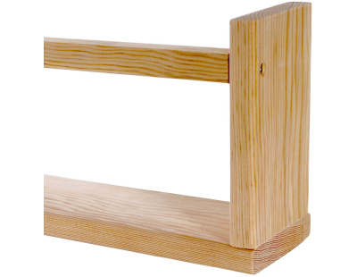 Etagère murale en pin Bly (2 étagères simples)