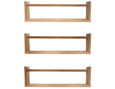 Etagère murale en pin Bly (3 étagères simples)