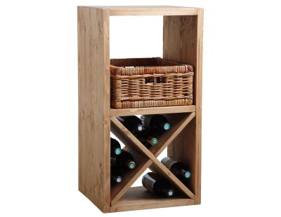 Etagère 2 cases en épicéa ciré miel (2 cases)