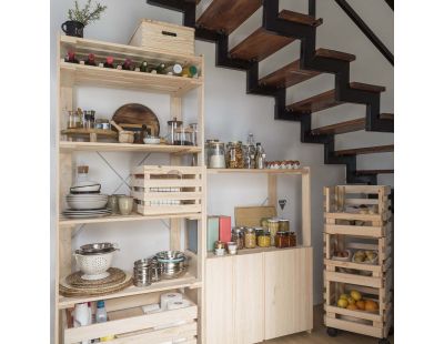 Etagère en pin massif Nova (76.5 x 38.5 x 174.5 cm)