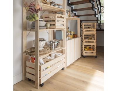 Etagère en pin massif Nova (76.5 x 38.5 x 110 cm)