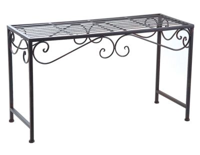 Sellettes porte-plantes en métal vieilli (Lot de 2)