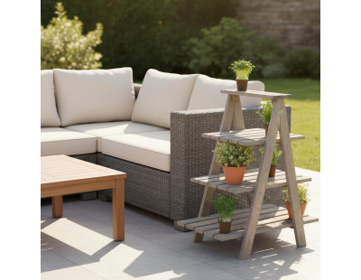 Etagère à plantes triangulaire en pin