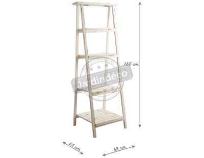 Etagère pliante en bois vieilli