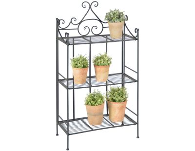 Etagère pliante à plantes Arabesques (Droite 3 niveaux)