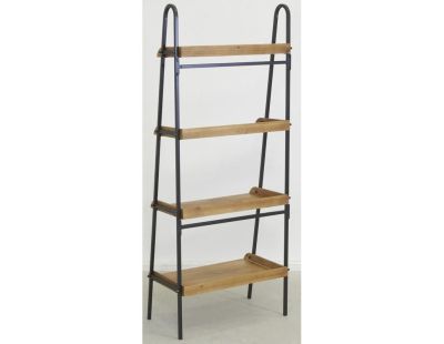 Étagère de présentation en bois et métal