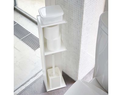 Etagère de rangement en métal pour toilettes Tower slim