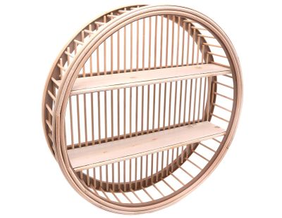 Etagère ronde en rotin Bali 46 cm