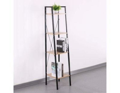 Etagère 4 tablettes en bois et métal Savannah (34 cm)