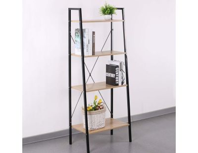 Etagère 4 tablettes en bois et métal Savannah (60 cm)