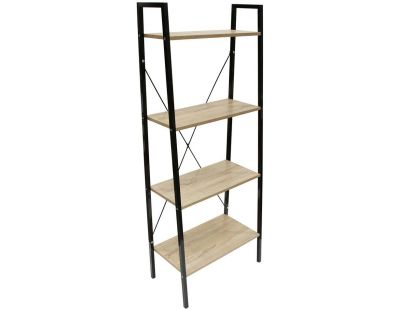 Etagère 4 tablettes en bois et métal Savannah (60 cm)