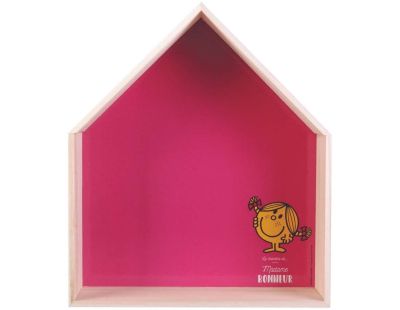 Etagères en bois maison Monsieur Madame (Lot de 2) (Rose)