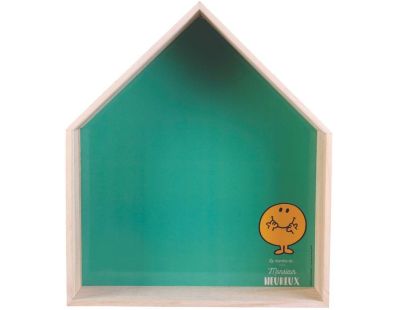 Etagères en bois maison Monsieur Madame (Lot de 2) (Vert)