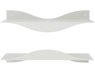 Etagères murales en acier Surf (Lot de 2) (Sable)