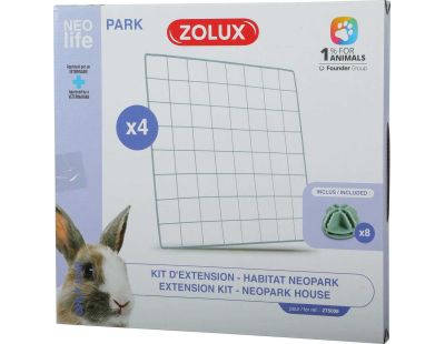 Extension pour cage modulable pour lapin Park 1.84 m² (Grilles)