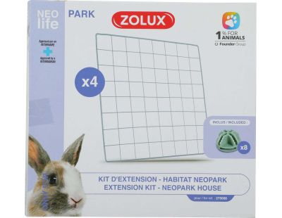 Extension pour cage modulable pour lapin Park 1.84 m² (Grilles)