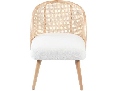 Fauteuil assise effet bouclette  Ines