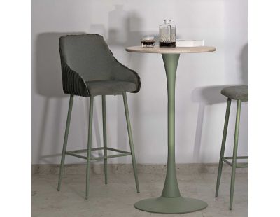 Fauteuil de bar en tissu et métal Alaska (Lot de 2) (Vert)