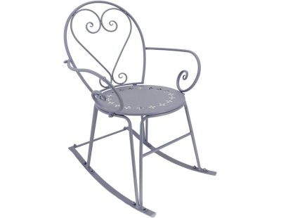 Fauteuil à bascule en fer Belle Époque