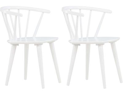 Fauteuil en bois Bobby (Blanc)