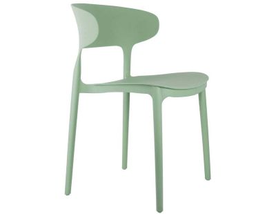 Fauteuil coloré en polypropylène Fain (Vert foncé)