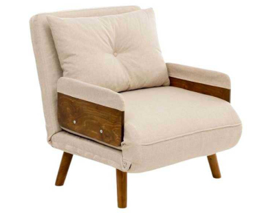 Fauteuil convertible Cosmo Single (Crème)