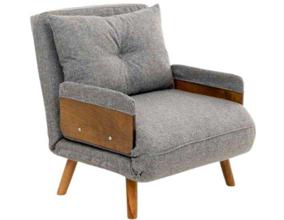 Fauteuil convertible Cosmo Single (Gris clair)