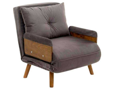 Fauteuil convertible Cosmo Single (Gris clair)