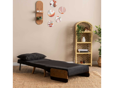 Fauteuil convertible Cosmo Single (Noir)