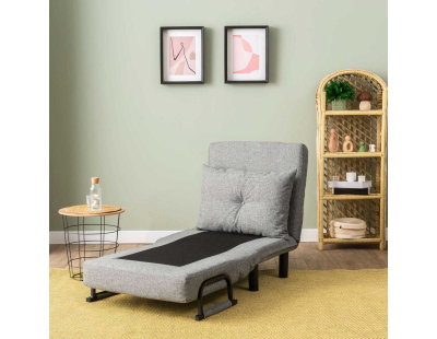Fauteuil convertible Sento Single (Gris clair)