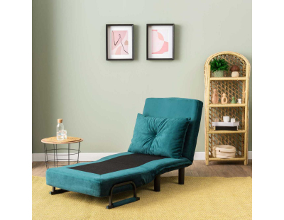 Fauteuil convertible Sento Single (Vert pétrole)