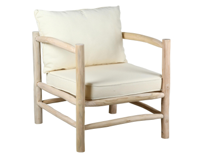 Fauteuil design en teck Arthur