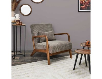 Fauteuil détente en velours côtelé Scott