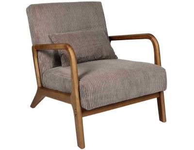 Fauteuil détente en velours côtelé Scott