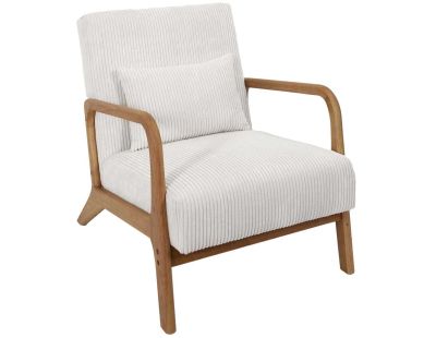 Fauteuil détente en velours côtelé Scott
