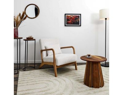 Fauteuil détente en velours côtelé Scott