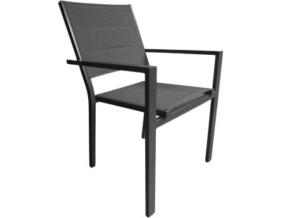 Fauteuil empilable en aluminium Ibiza (Anthracite)