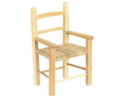 Fauteuil enfant en hêtre naturel verni