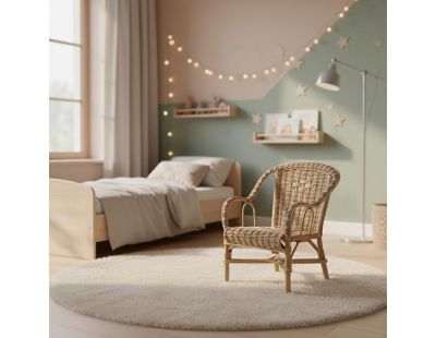 Fauteuil enfant en rotin Crapaud