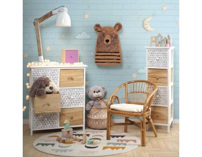 Fauteuil enfant en rotin Teo