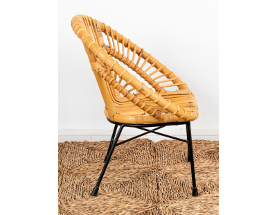 Fauteuil enfant soleil rotin