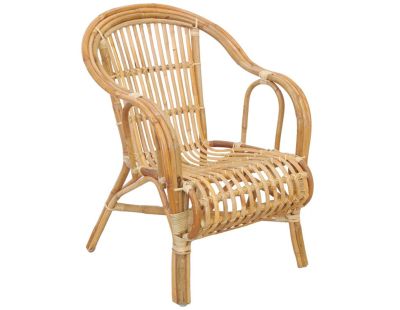 Fauteuil en poelet naturel