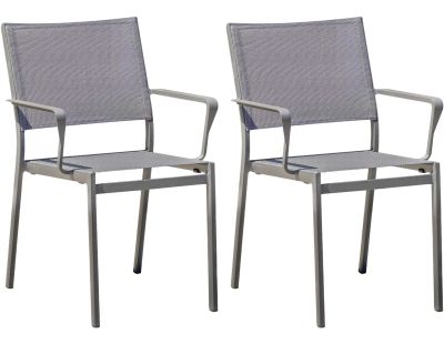 Chaises Pliantes en Aluminium Modulo (Lot de 2) - Wilsa