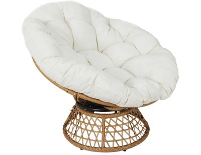 Fauteuil de jardin rotatif avec coussin Cancun