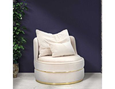 Fauteuil lounge en tissu Paris 84 x 72 cm