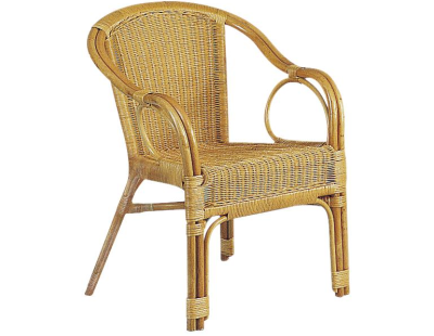 Fauteuil en moelle de rotin Eden